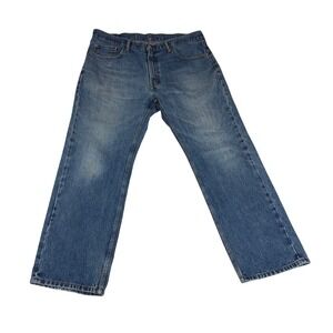 Levis 559 Relaxed Straight Jeans Mens 38x30 Medium Wash Blue Denim Y2K Rugged